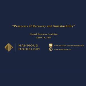 Prospects of Recovery and Sustainability