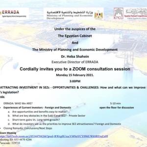 Consultation Session on ATTRACTING INVESTMENT IN SEZs – OPPORTUNITIES & CHALLENGES